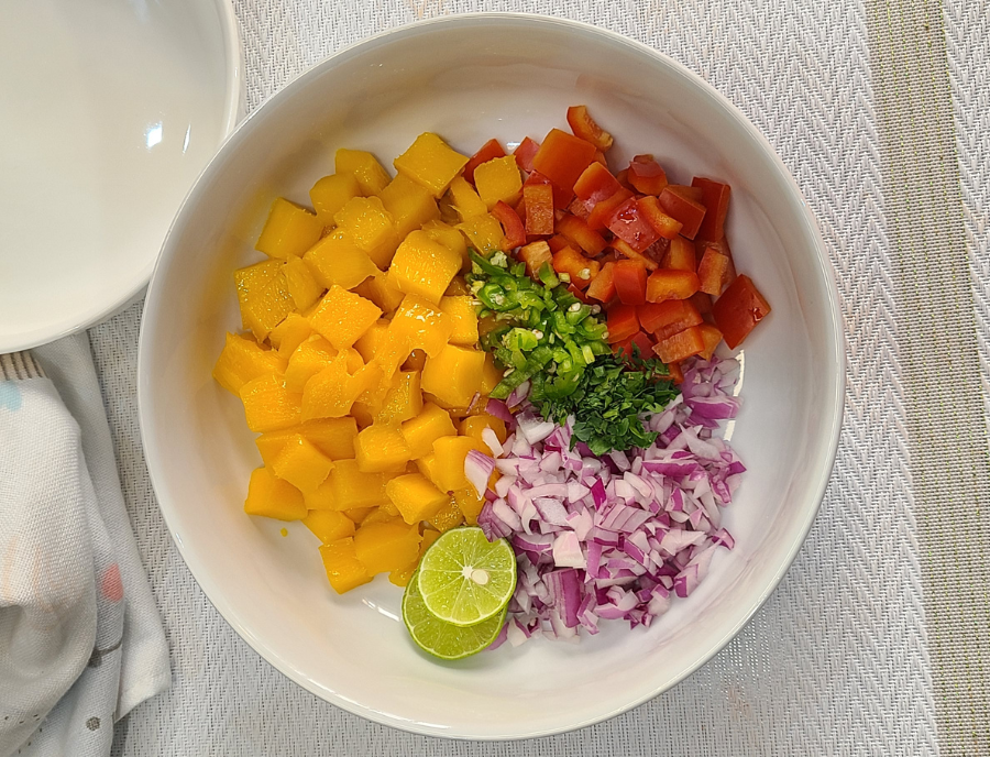 Mango Salsa Recipe Shot
