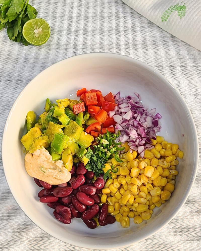 Corn and bean salsa recipe