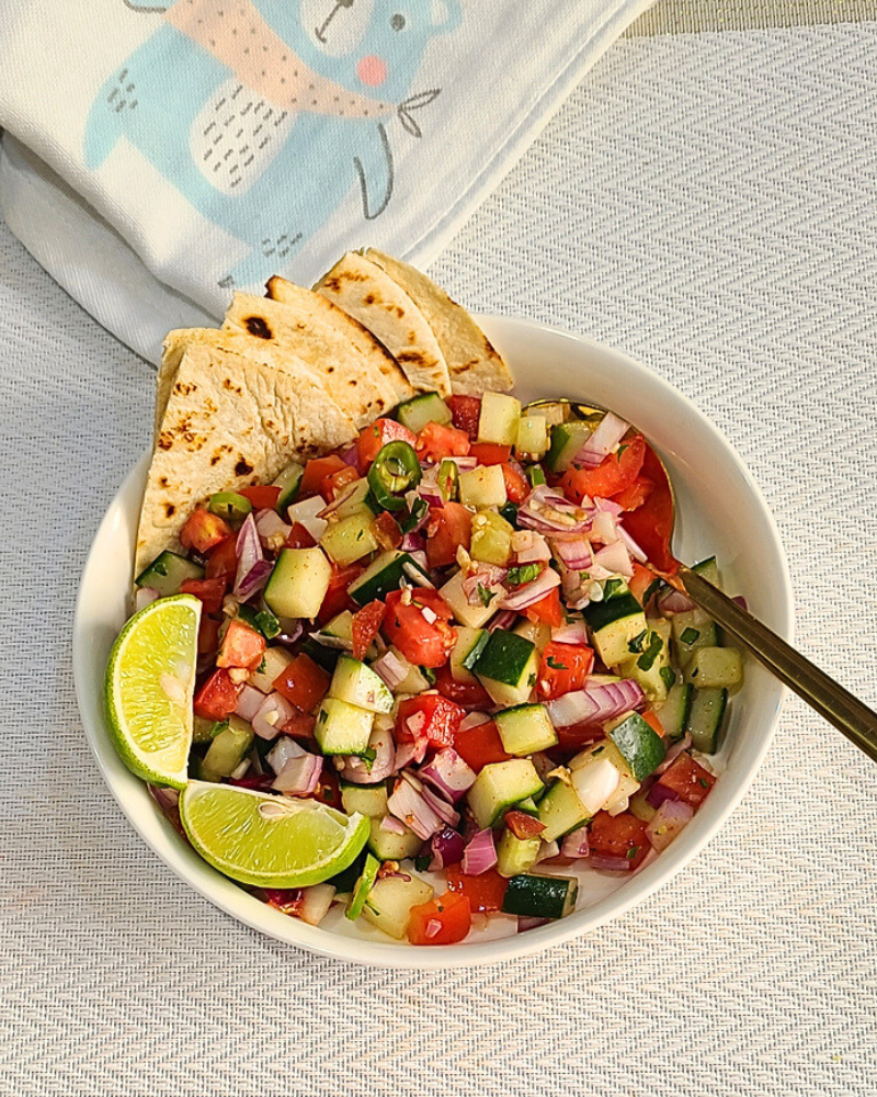 Easy cucumber salsa