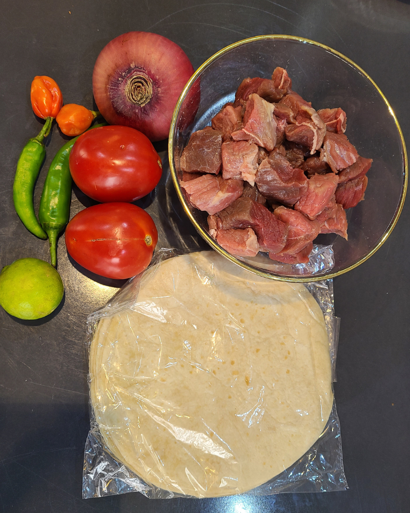 Ingredient for Spicy beef taco