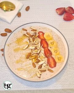 Close up image for Chia Oat Breakfast Bowl