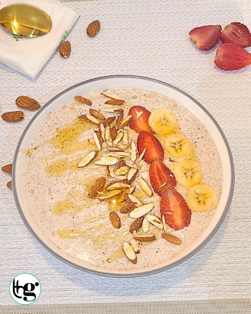 Close up image for Chia Oat Breakfast Bowl