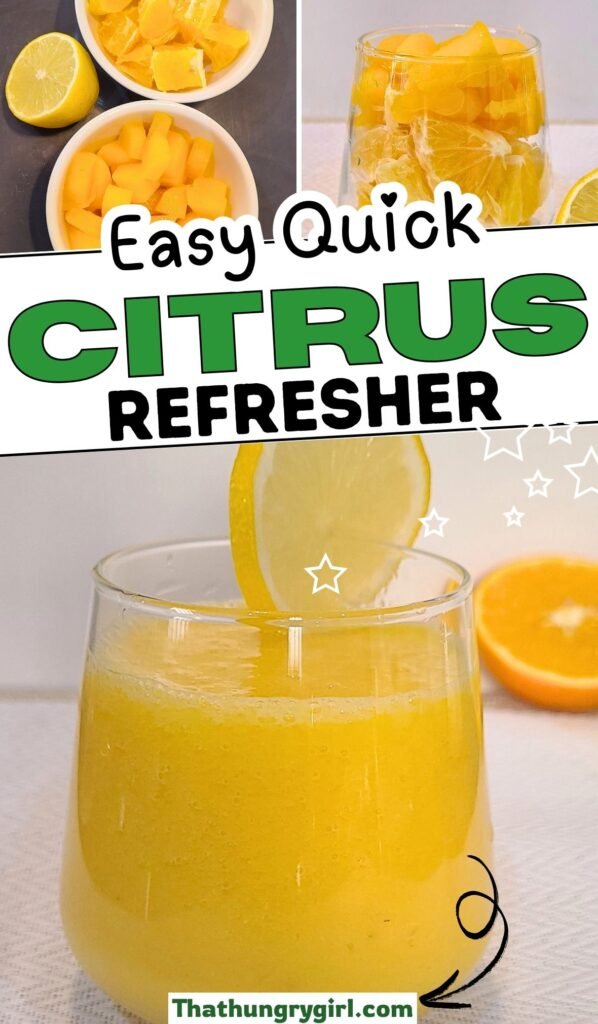 Lemon orange mango drink
