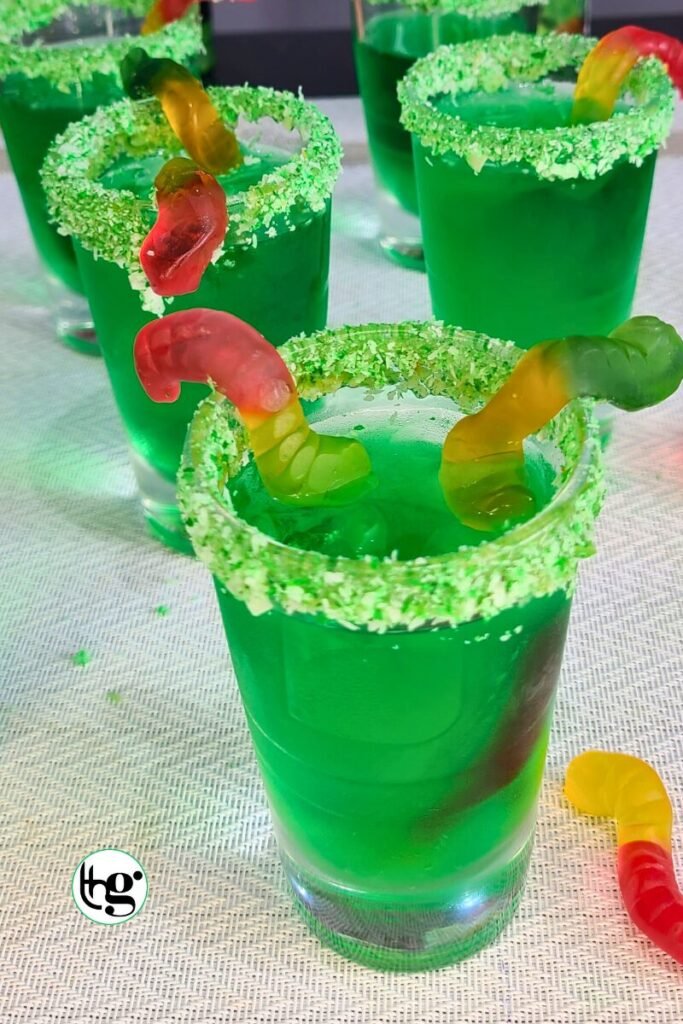 Spooky Green Halloween Cocktail