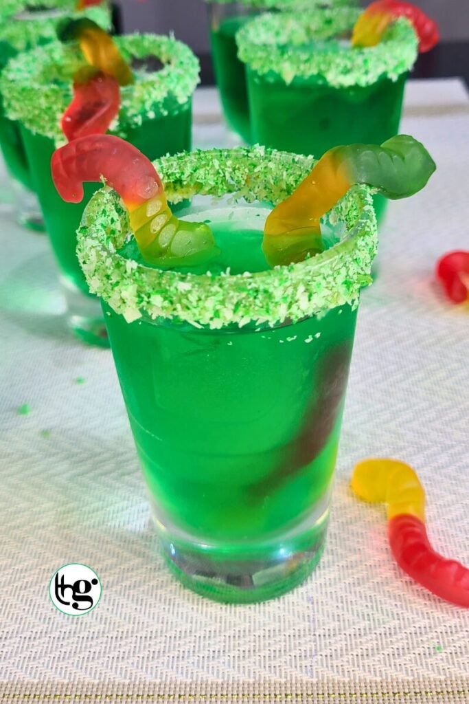 Spooky Green Halloween Cocktail