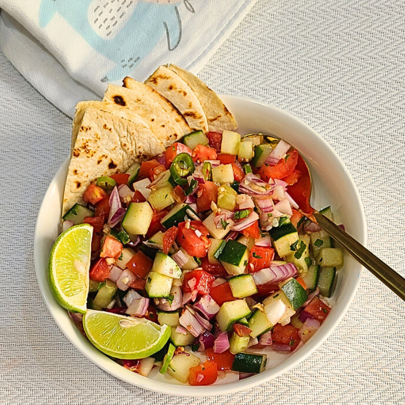 Easy cucumber salsa