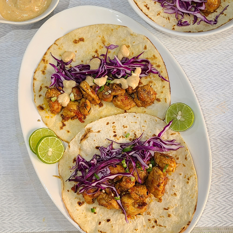 spicy chicken taco bite